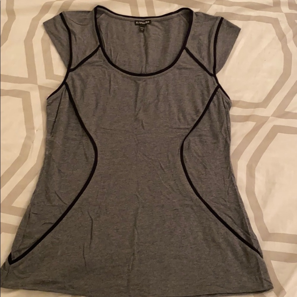 Express black and grey cap top!